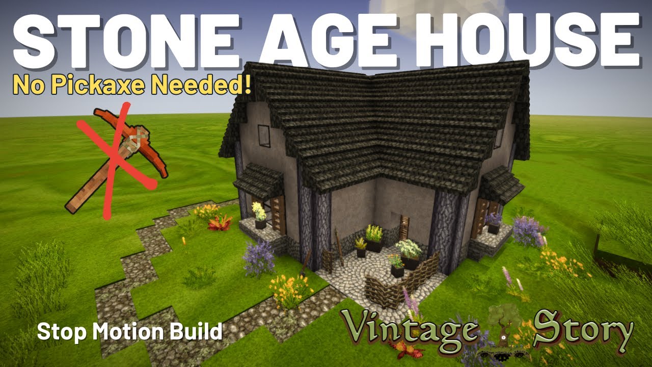 How to build a beautiful house without a pickaxe | Vintage Story Build