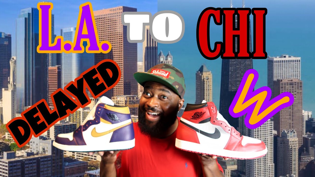 JORDAN 1 LA TO CHICAGO!!