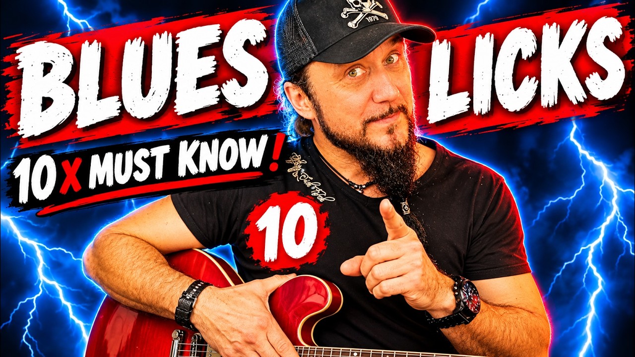 🔥 10 Essential Blues Licks Every Guitarist Should Know 🎸🤘