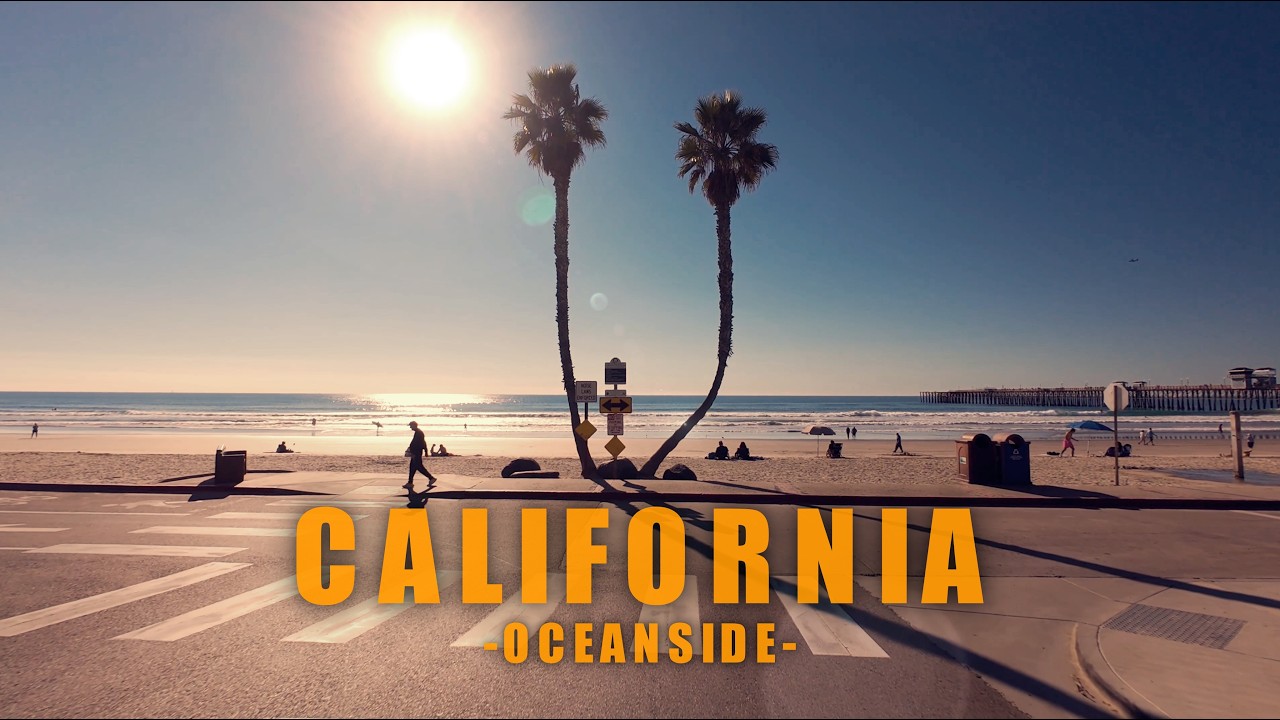Driving Southern California Pacific Coast 4K | San Diego Coast, Oceanside to La Jolla Shore