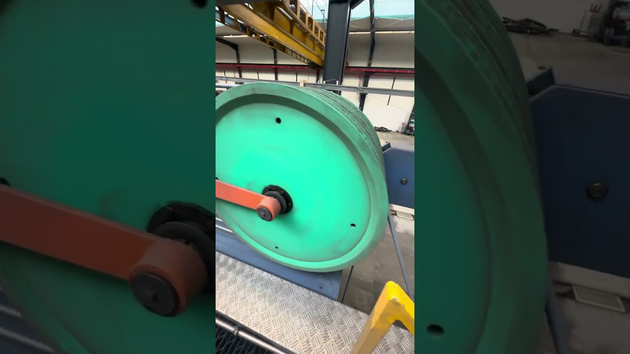 Maillefer Conductor and sheath extrusion line up to now used or the production of glass fiber cables