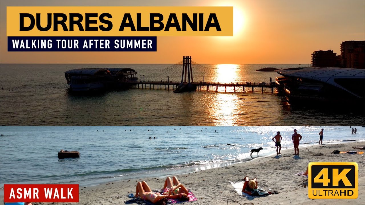 DURRES, ALBANIA - ASMR WALK - NO COMMENT - CITY SOUND - SEPTEMBER 2024 [4K HDR]