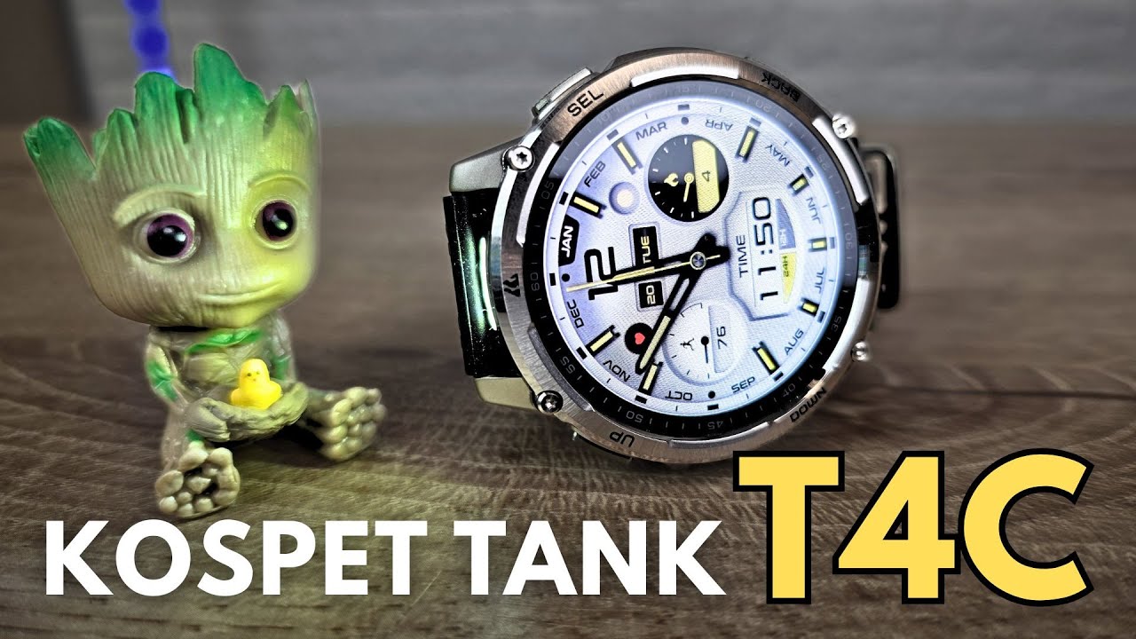 KOSPET TANK T4C Smartwatch Rugged con TORCIA, GPS e Display Amoled!