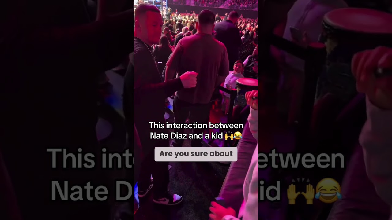 Nate Diaz is for the people ❤️ (via nawid_yosufi15/IG)