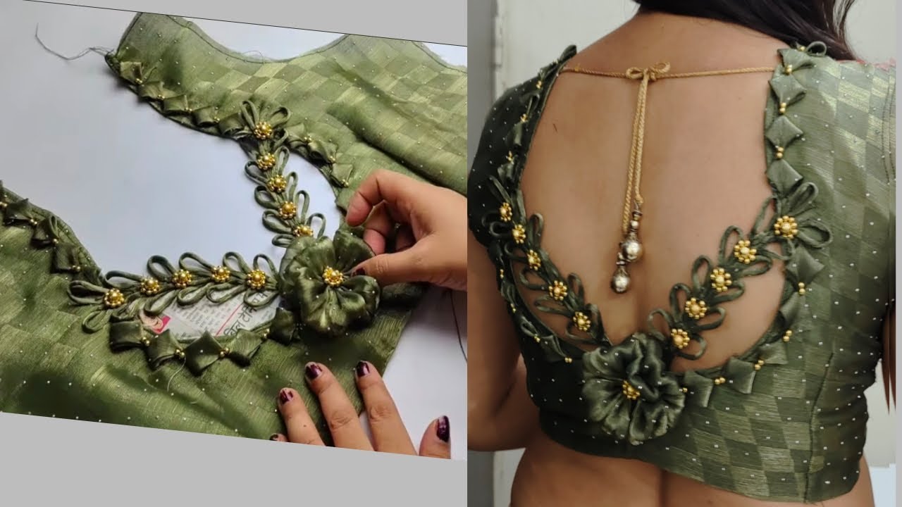 Learn to make beautiful blouse designs very easily.