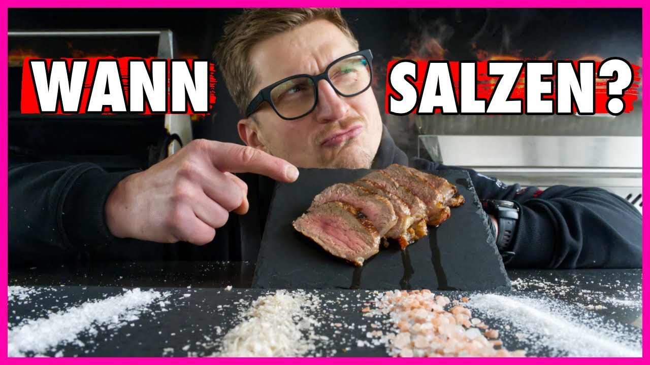Wann soll man sein Steak salzen?