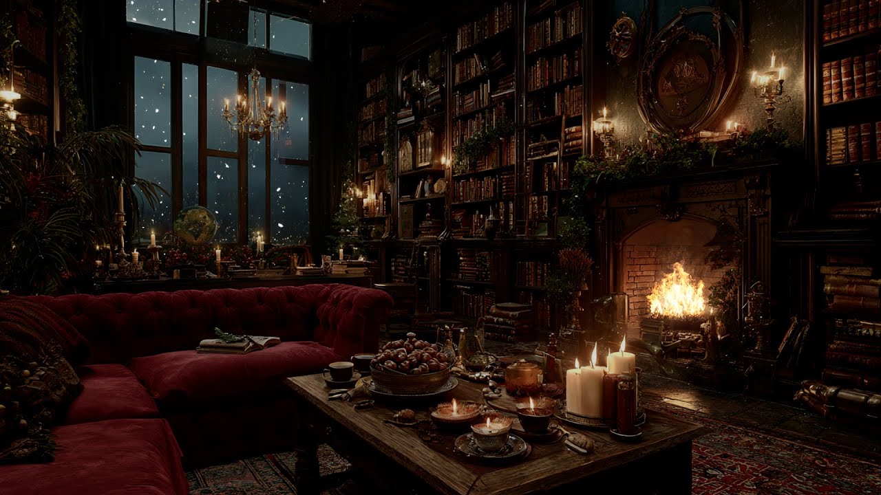 Wrapped in Firelight and Piano | Gentle Winter Music for Focused Calm and Meditation