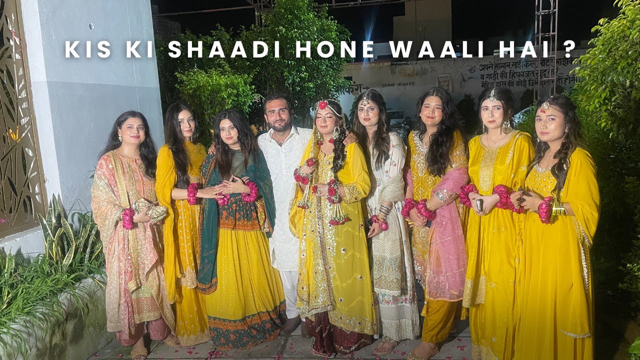 KIS KI SHAADI HONE WAALI HAI ? | COUSIN MEHNDI VLOG | RAMPUR SHAADI VLOG | INDIAN WEDDING |