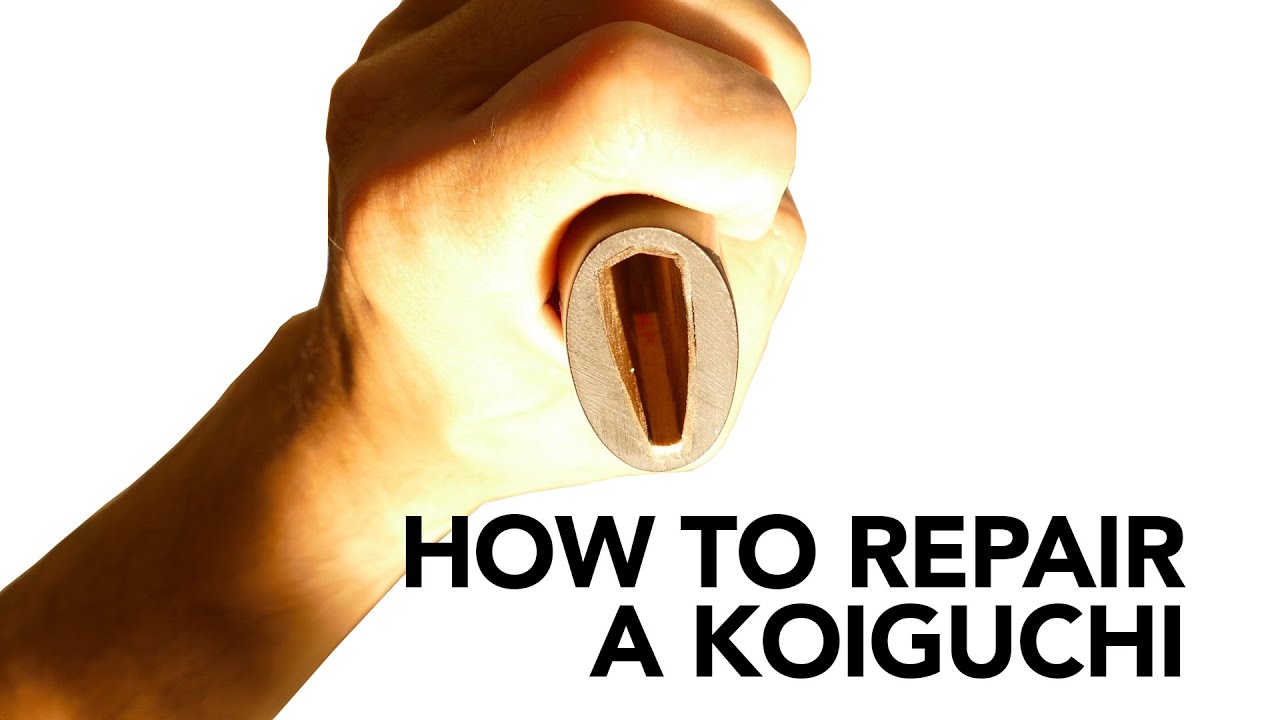 how to repair koiguchi of a shinken or a iaito
