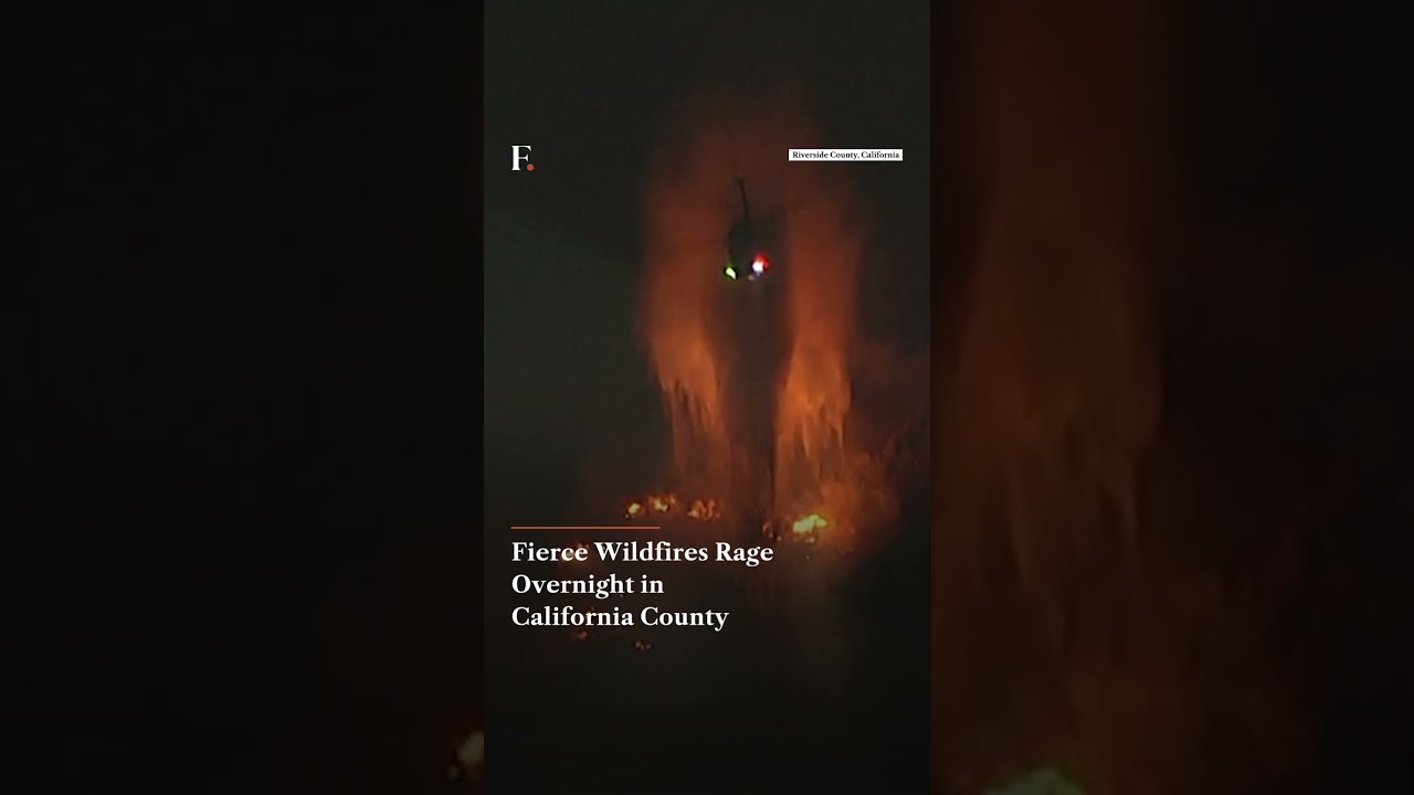 Fierce Wildfires Rage Overnight in California County | Firstpost News | N18G