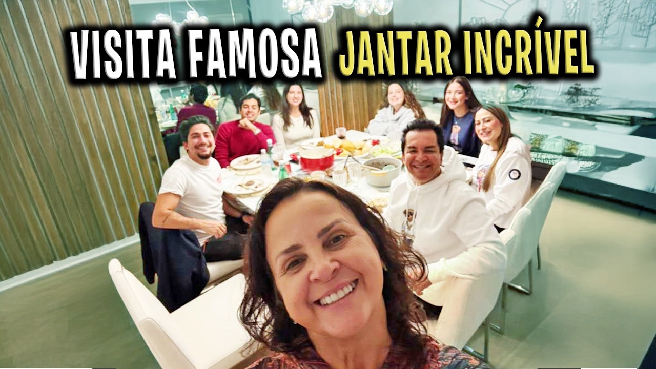 visitas famosas em  casa  🏠  preparei um jantar maravilhoso pra eles  ❤️