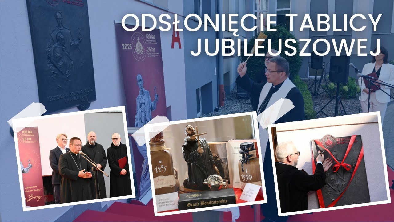 Uroczyste odsłonięcie tablicy jubileuszowej w Szpitalu Zakonu Bonifratrów Św. Jana Bożego w Łodzi