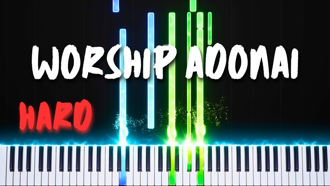 Athoms et Nadege - Worship Adonai | HARD PIANO TUTORIAL BY Extreme Midi