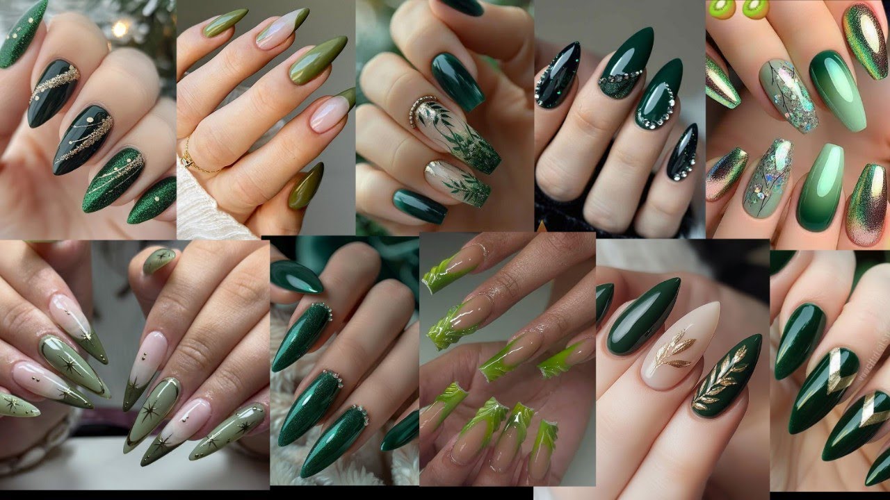 120+🔥😱Top Trendy Nd Stunning GREEN Acrylic Nails Ideas 2 Unleash Your Inner Beauty| Nail Art Designs
