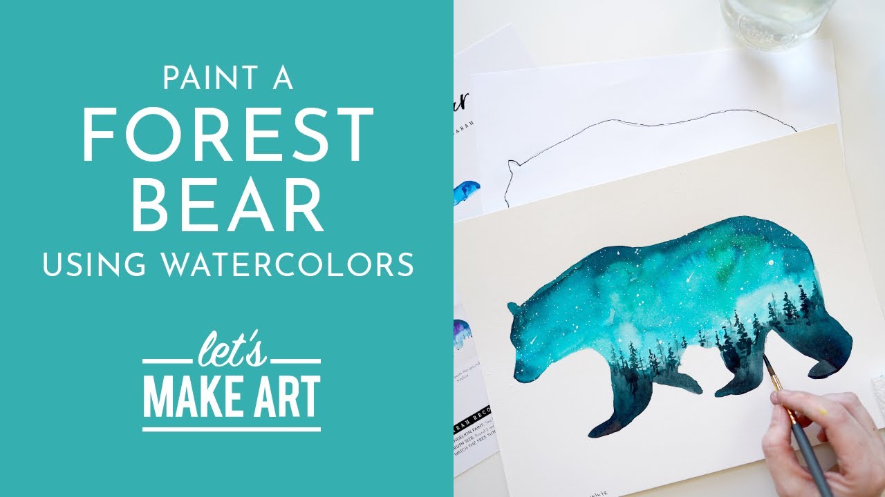 Let's Paint a Forest Bear | Watercolor Tutorial with Sarah Cray