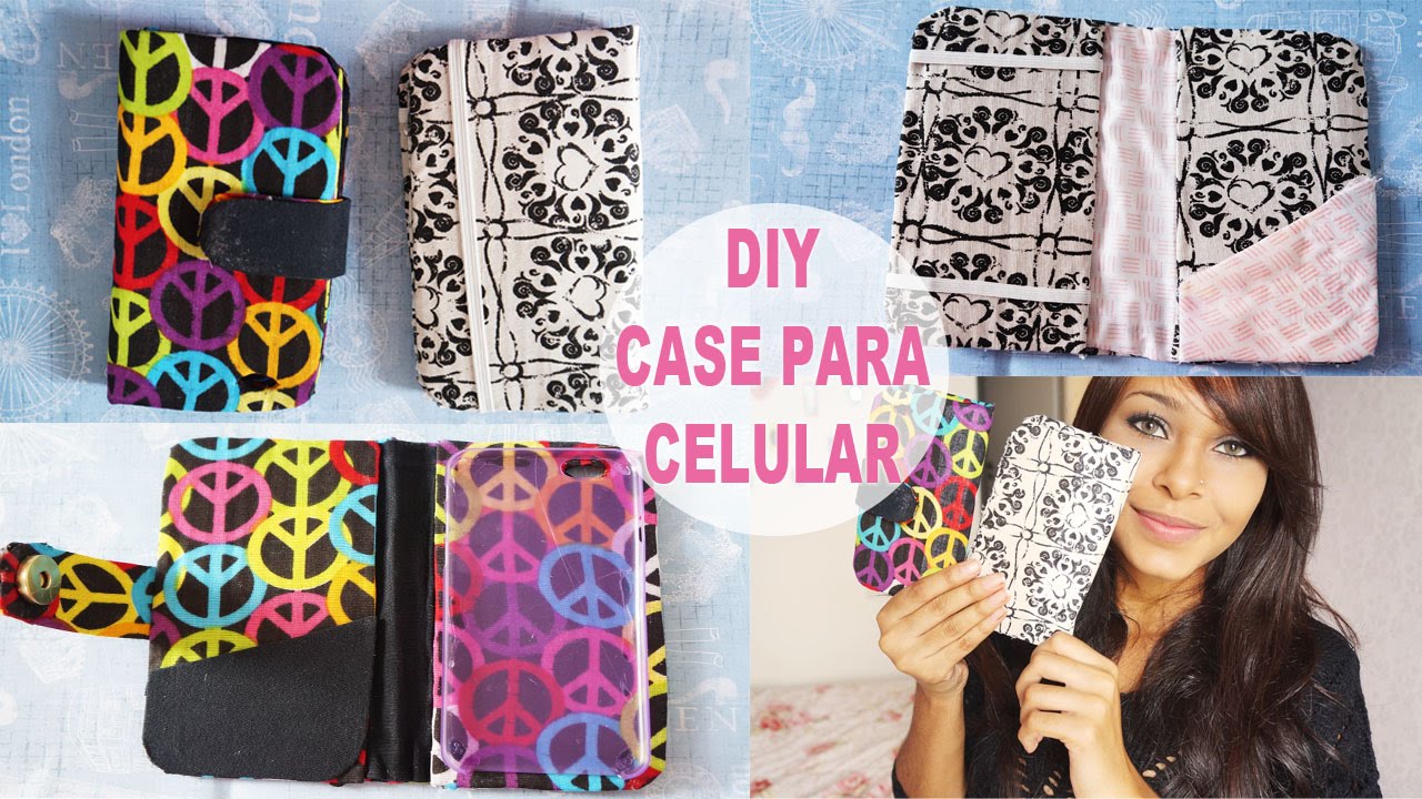 DIY 2 ideias de case para celular (qualquer modelo)