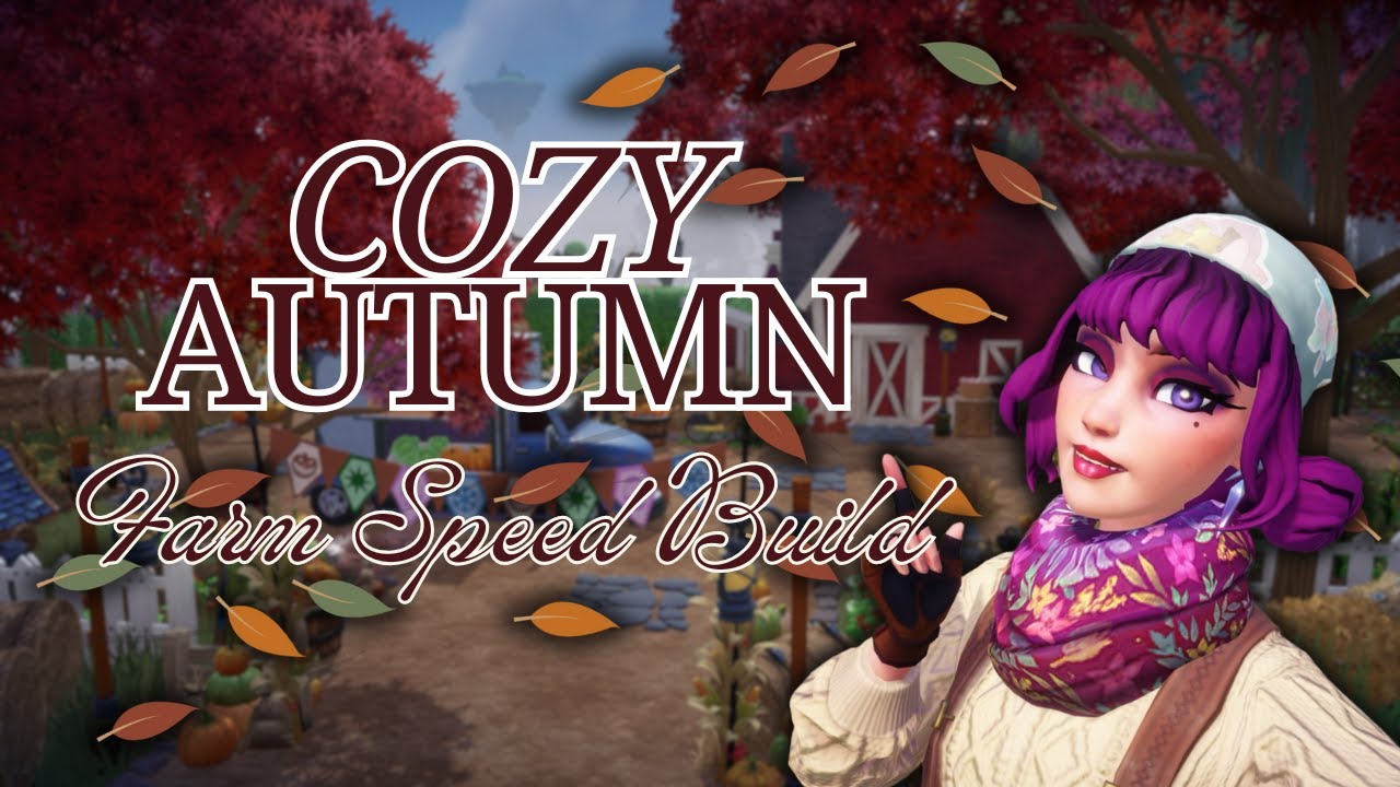 Cozy Autumn Farm Speed Build Disney Dreamlight Valley