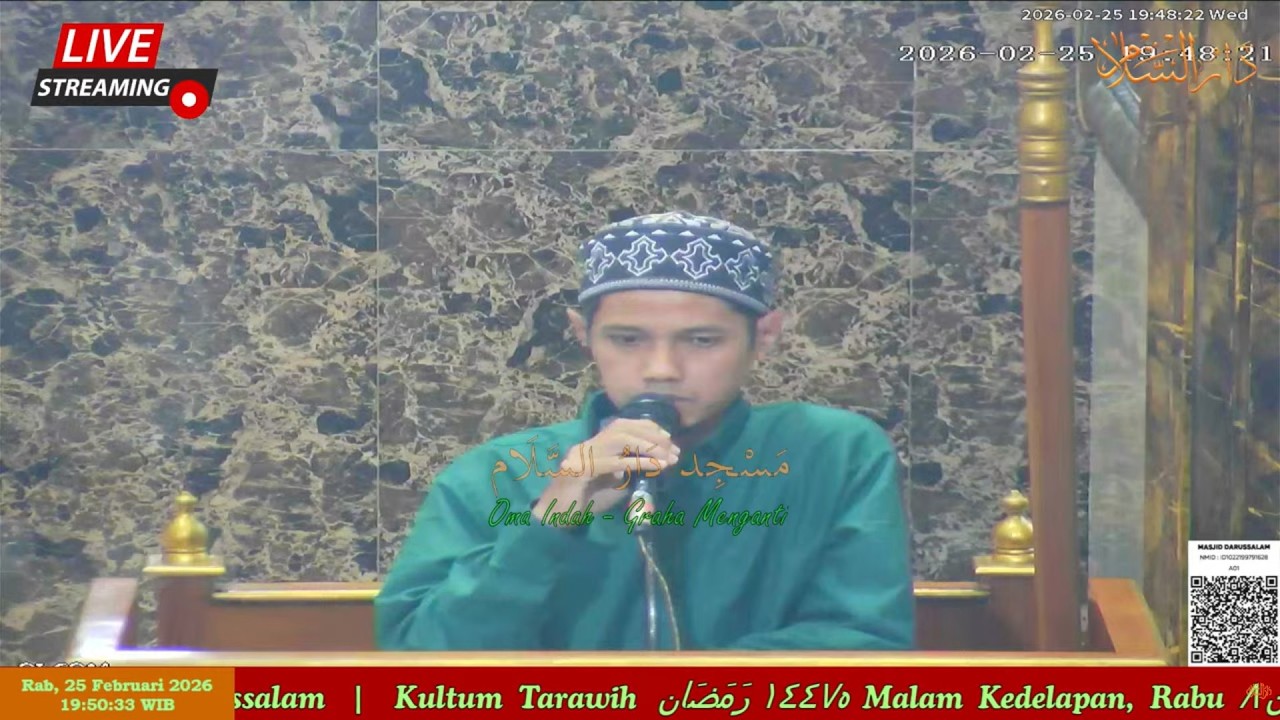 🔴 [LIVE]   Kultum Tarawih ه١٤٤٧ رَمَضَان Malam Kedelapan | Ustadz  M. Khusnan As'ad