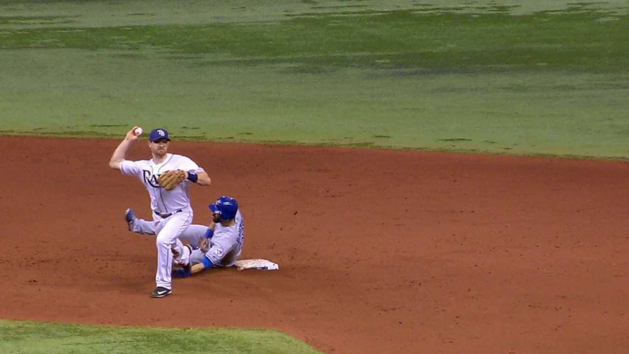 TOR@TB: Rays awarded DP after slide rule violation