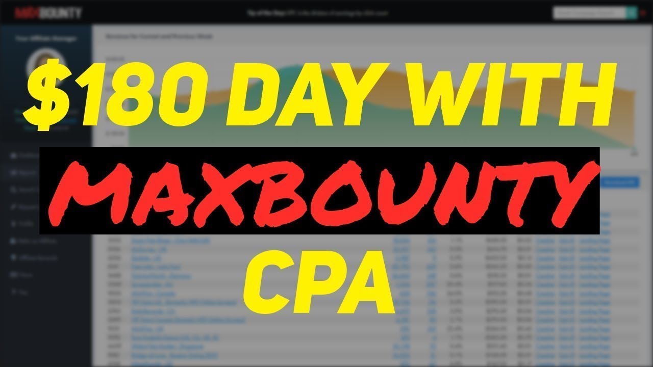 Maxbounty CPA Marketing Course 2019 - $180 On MaxBounty