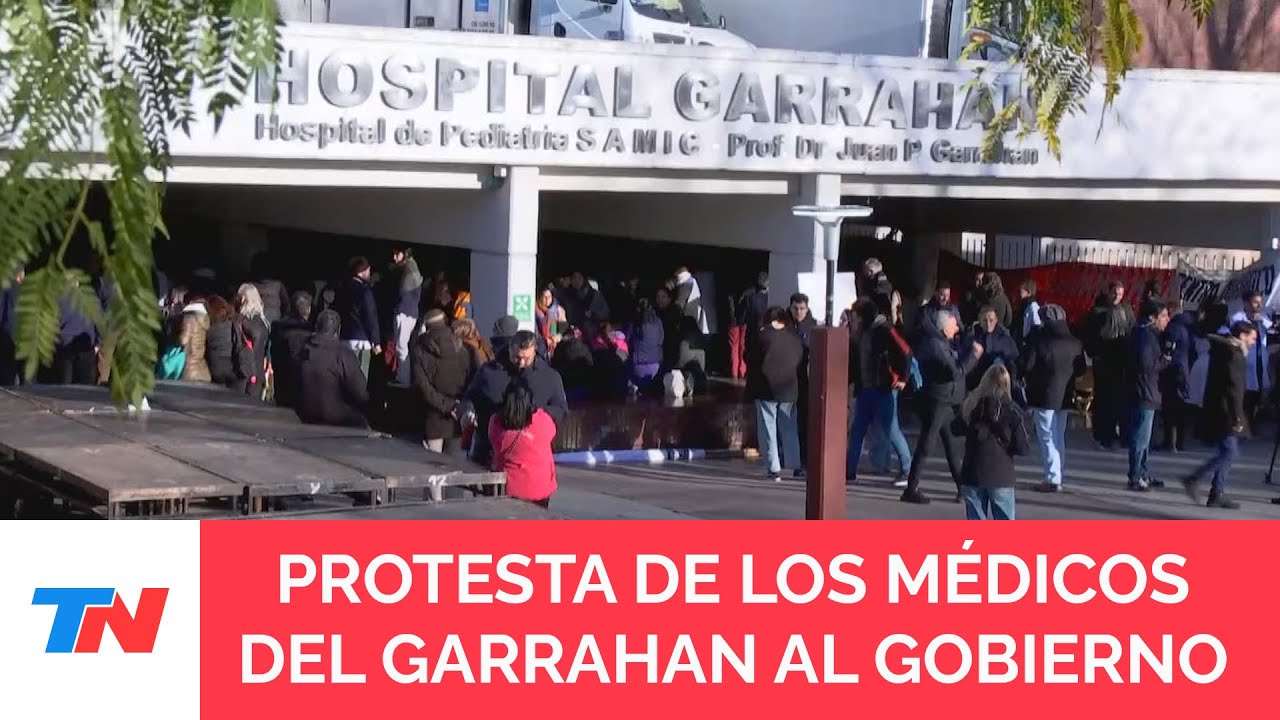 PARO EN EL GARRAHAN: médicos reclaman mejoras salariales y se profundiza la tensión con el Gobierno