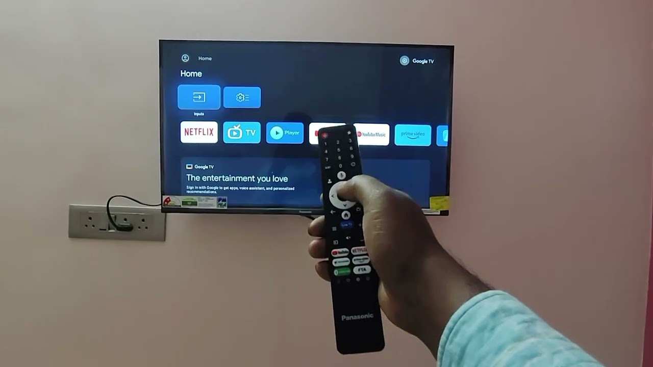 How Reset Google TV Then setup process Panasonic Led TV 