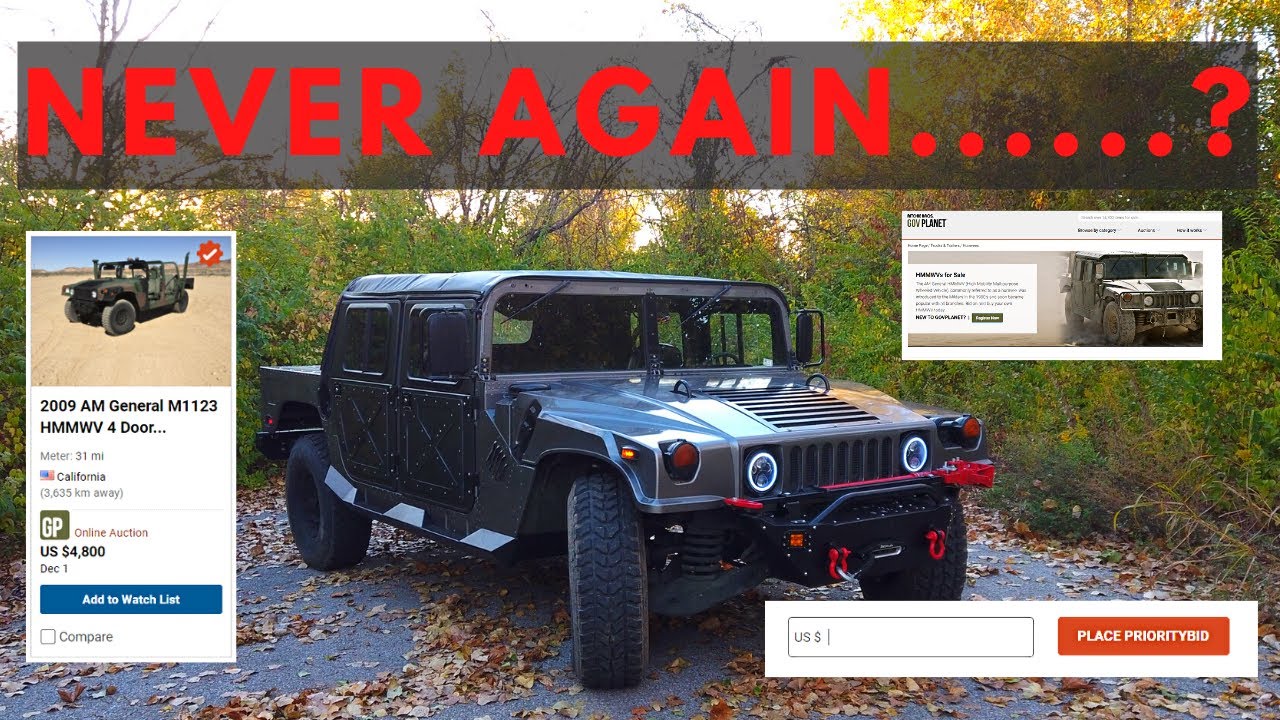 Will I EVER Buy Another Humvee From GovPlanet?