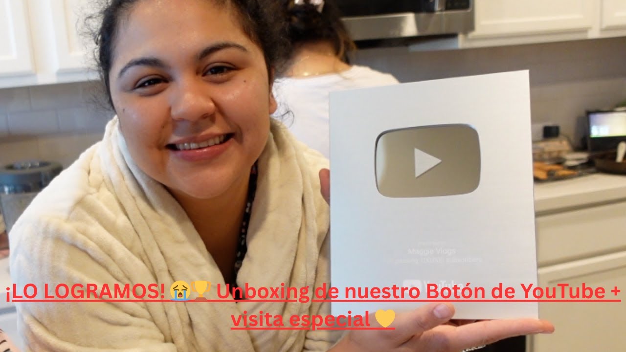 &iexcl;LO LOGRAMOS! 😭🏆 Unboxing de nuestra Placa de YouTube + 100K Suscriptores 💛
