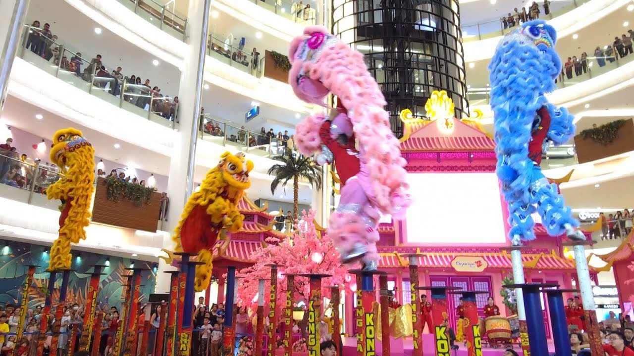 Barongsai Double Tonggak Kong Ha Hong di Emporium Pluit Mall 30 Jan 2025. #imlek2025 #cny2025
