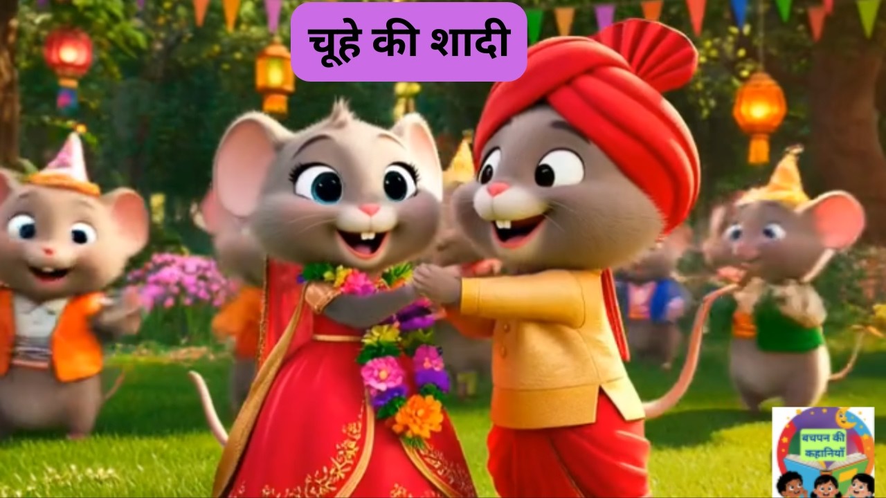 चूहे की शादी 🐭💍 | Magical Mouse Wedding Story#funnykidstories#Bachapankikahaniyan