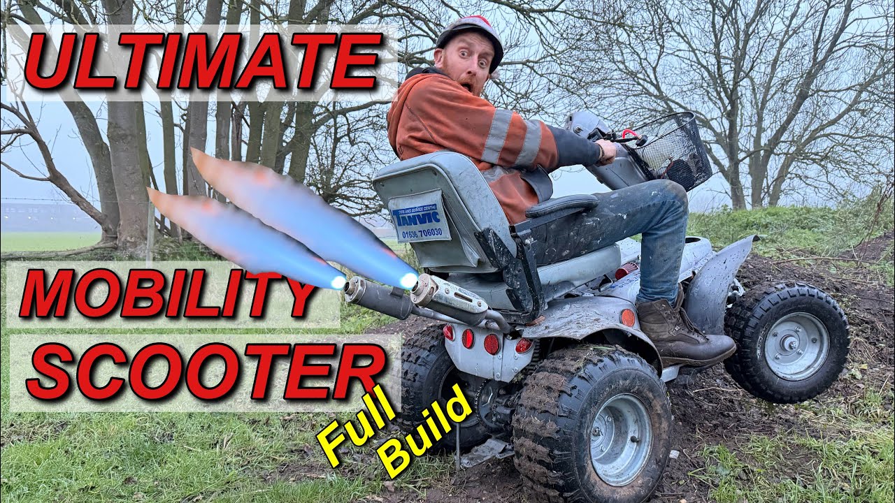 ENGINED MOBILITY SCOOTER! OFF ROADER!! Full build