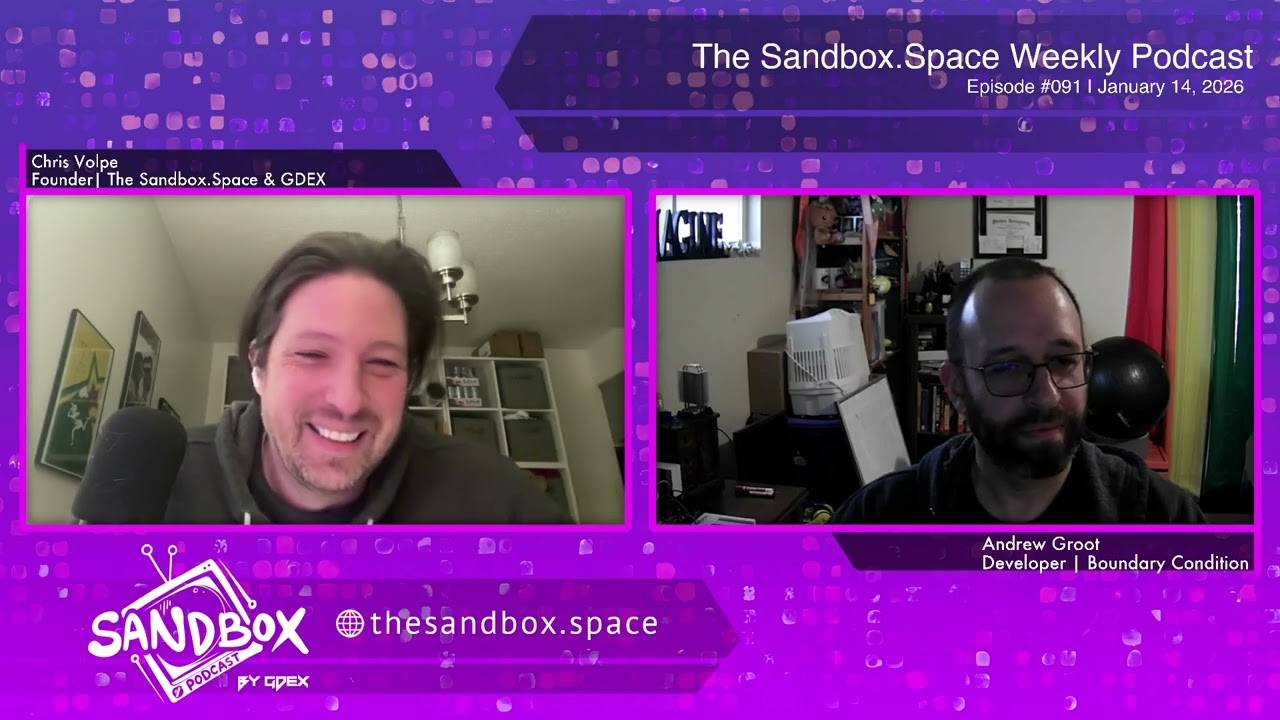 Andrew Groot | The Sandbox.Space Weekly #091 (January 14, 2026 )