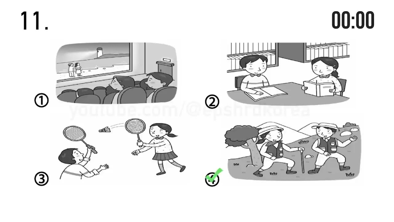 듣기 EPS TOPIK TEST KOREA   Listening Test   20 Questions Auto Fill Answer   EPS Exam #8