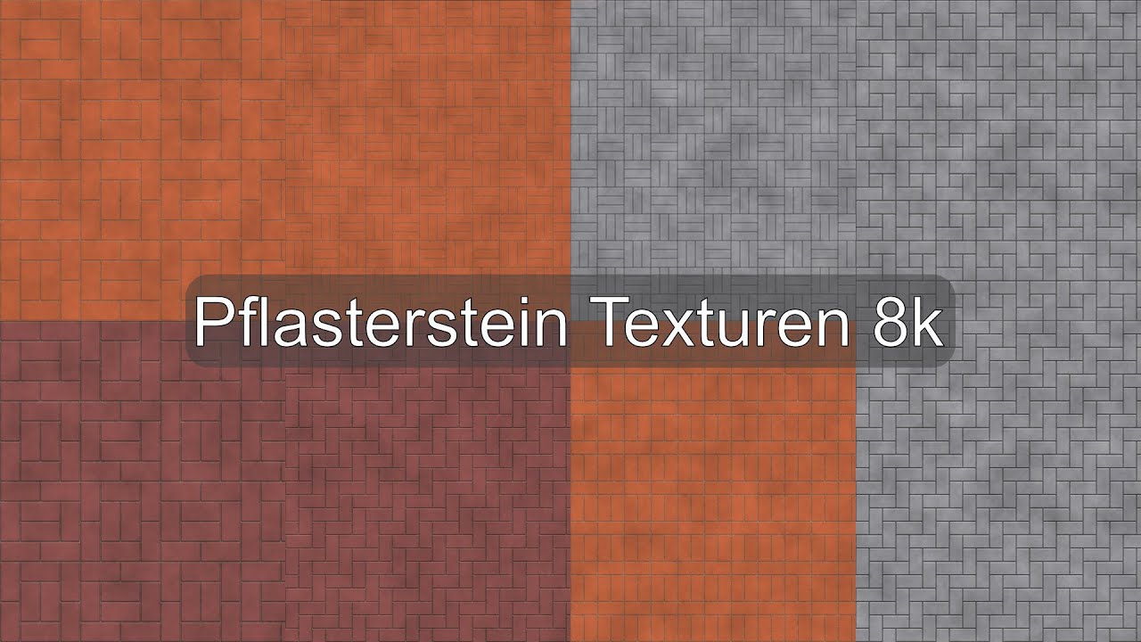 Pflasterstein Texturen in 8k Auflösung