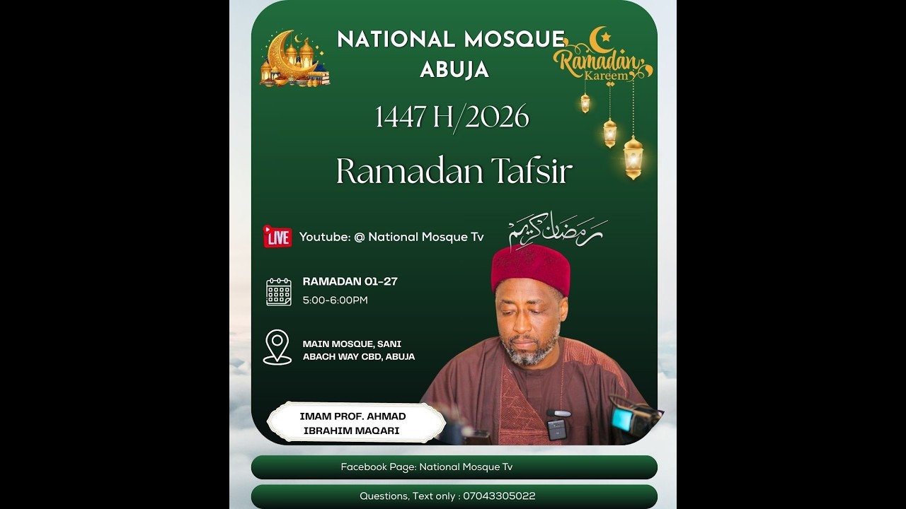 1447AH/2026 Ramadan Tafsir Day 03 By Imam Prof. Ahamd Ibrahim Maqari