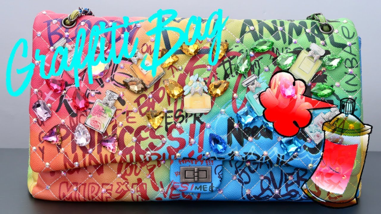 DIY | Embellished Graffiti Bag | BellaGemaNails