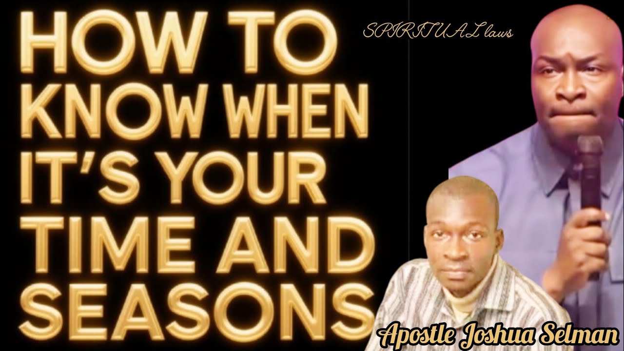 HOW TO KNOW WHEN IT'S YOUR TIME AND SEASONS(@KoinoniaGlobal 