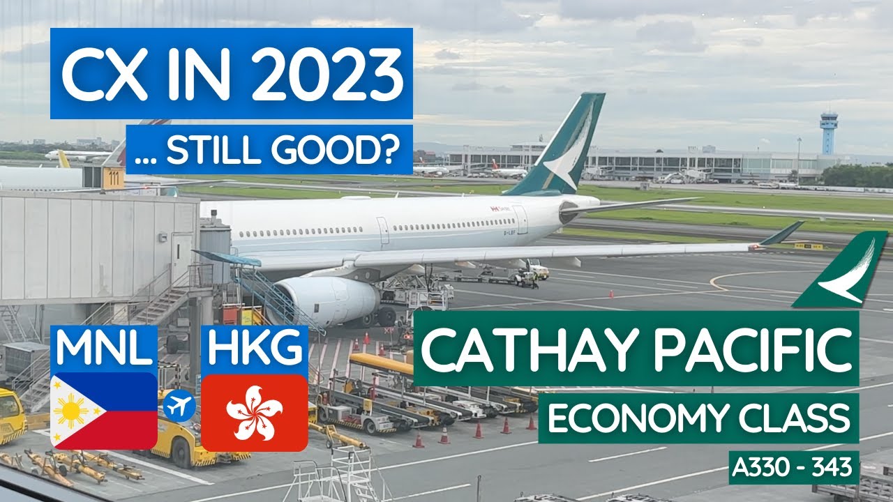 CATHAY PACIFIC A330 ECONOMY: Из Манилы в Гонконг | Экскурсия по залу ожидания PAGSS Lounge NAIA T...
