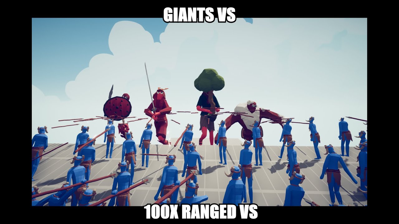 GIANTS VS 100X RANGED - Totally Accurate Battle Simulator TABS