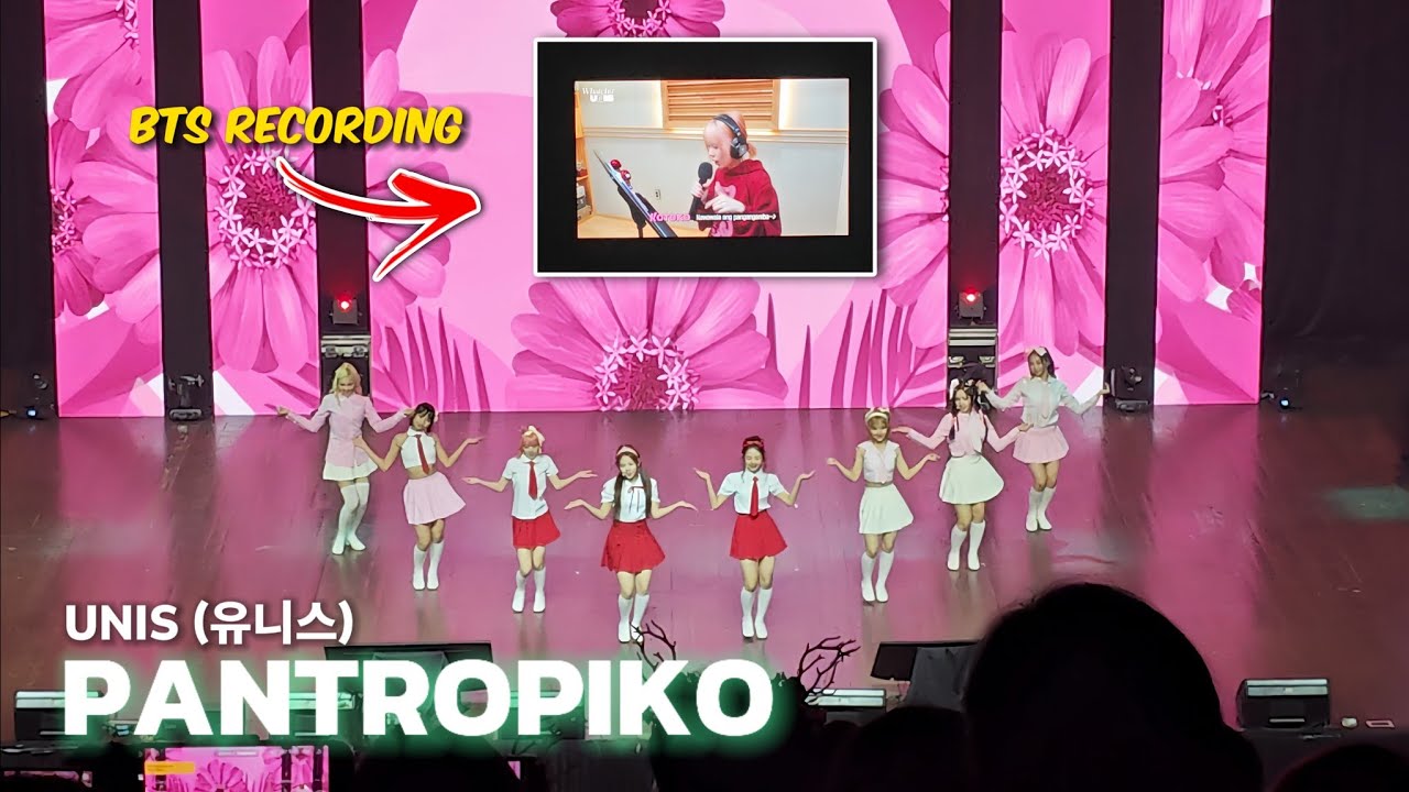 UNIS 'PANTROPIKO' (Cover) BTS Recording + Performance | 241025 Manila Fancon | 4K Fancam (Balcony)