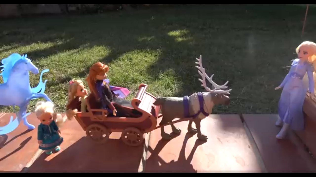 Elsa and Anna toddlers adventure in the enchanted forest