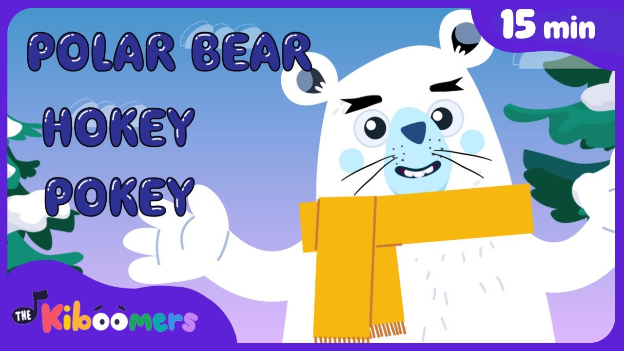 Polar Bear Hokey Pokey & More Fun Winter Songs | 15+ Mins | The Kiboomers Kids Song Collection