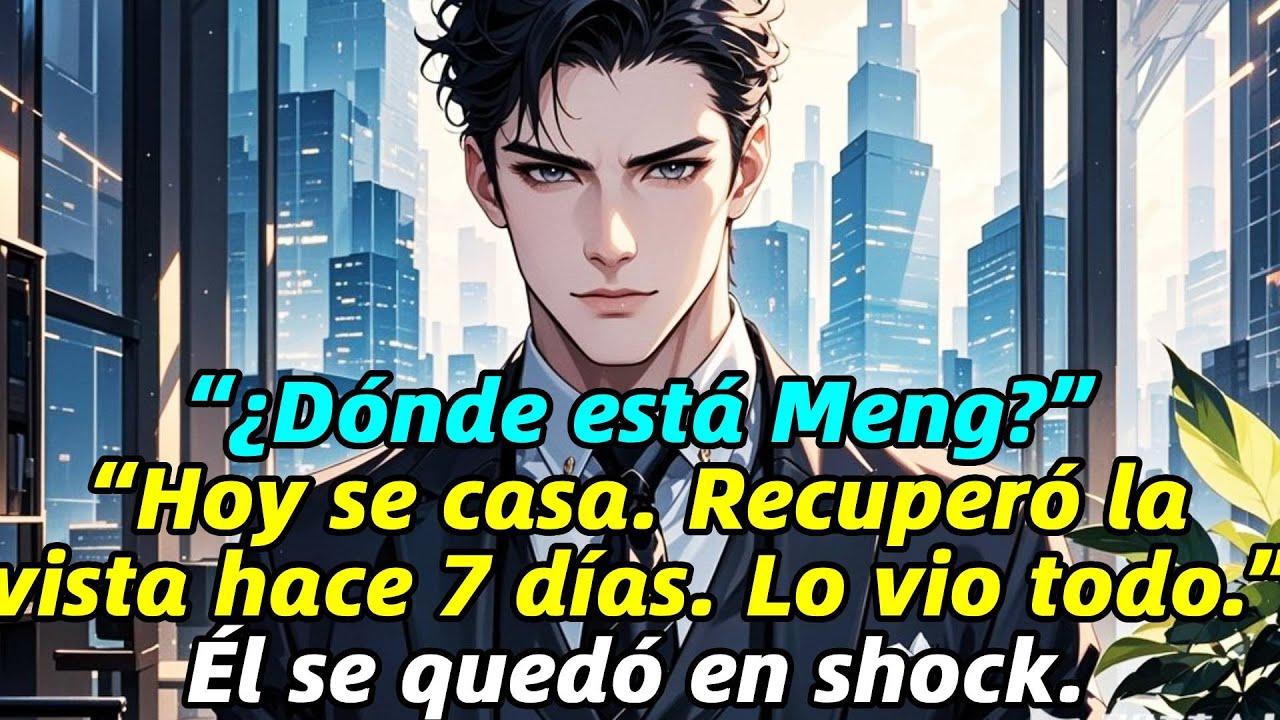 —“¿Dónde está Meng?”
—“Hoy se casa. Recuperó la vista hace 7 días. Lo vio todo.”Él se quedó en shoc
