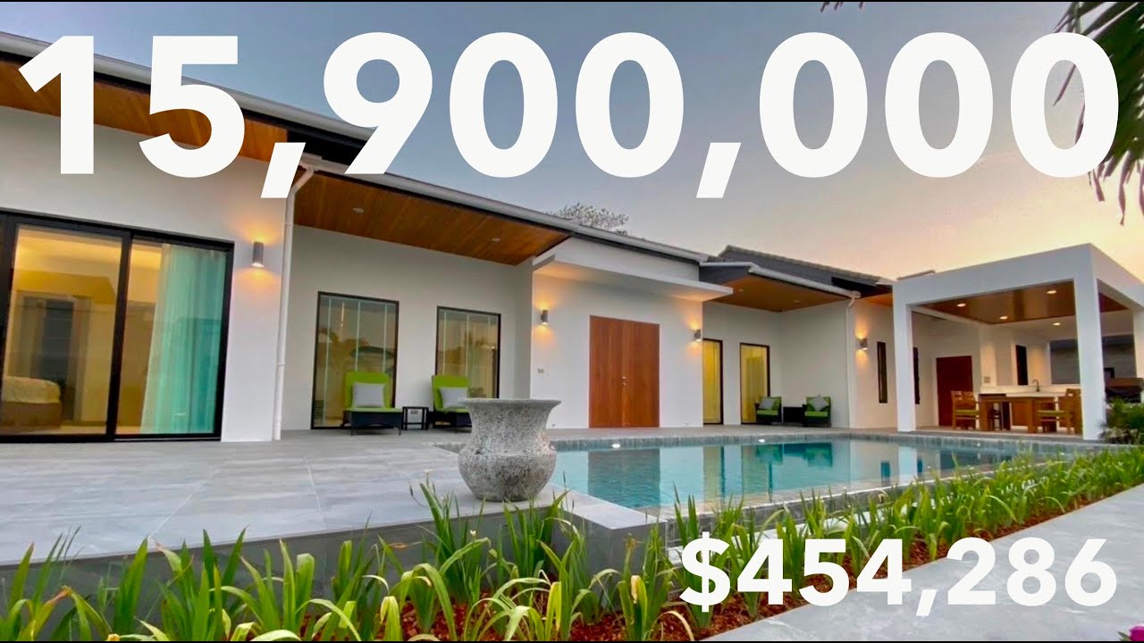 Luxury Private Villa 3 Bedrooms In Hua Hin For Sale Near Banyan Golf Course (พูลวิลล่าใกล้สนามกอล์ฟ)