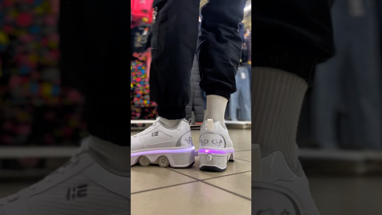 Skate, walk? Just press The button 🤯 #shoes #skating #skate #rollerskating