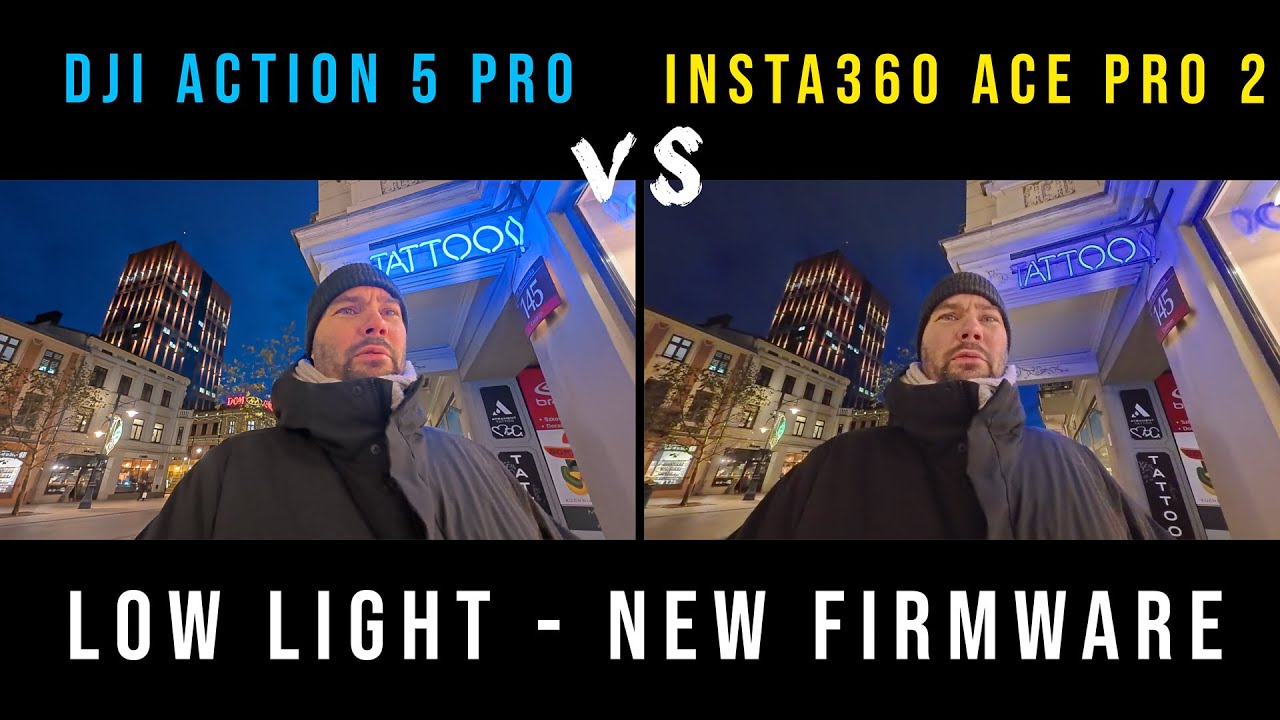 Insta360 Ace Pro 2 vs DJI Action 5 Pro - LOW LIGHT
