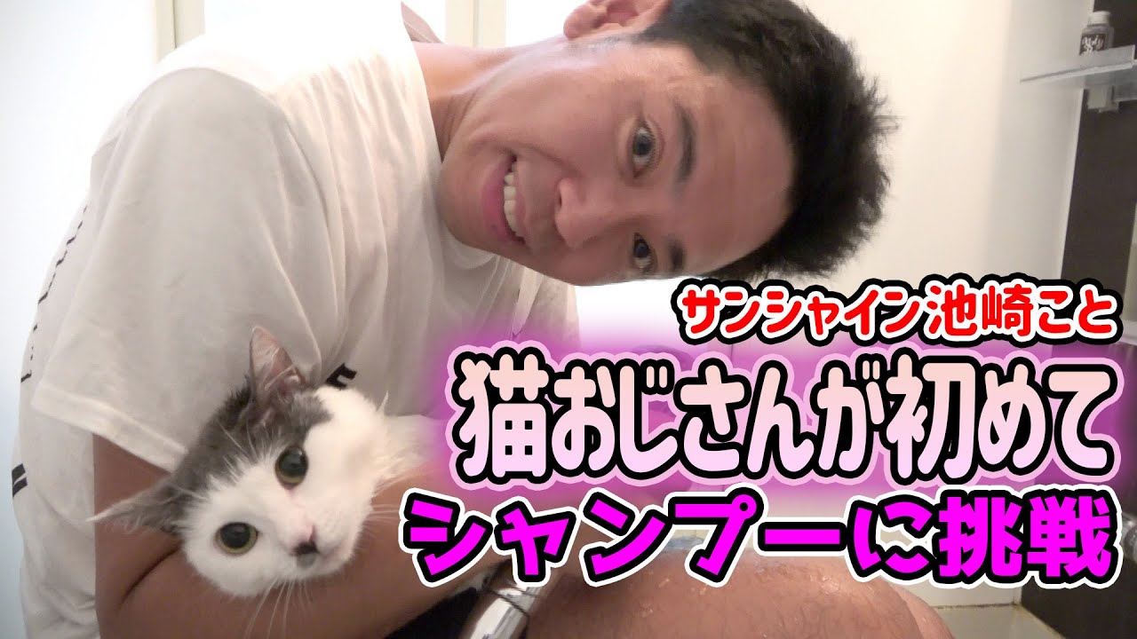 【保護猫ライフ】猫おじさんが初めてのシャンプーに挑戦！