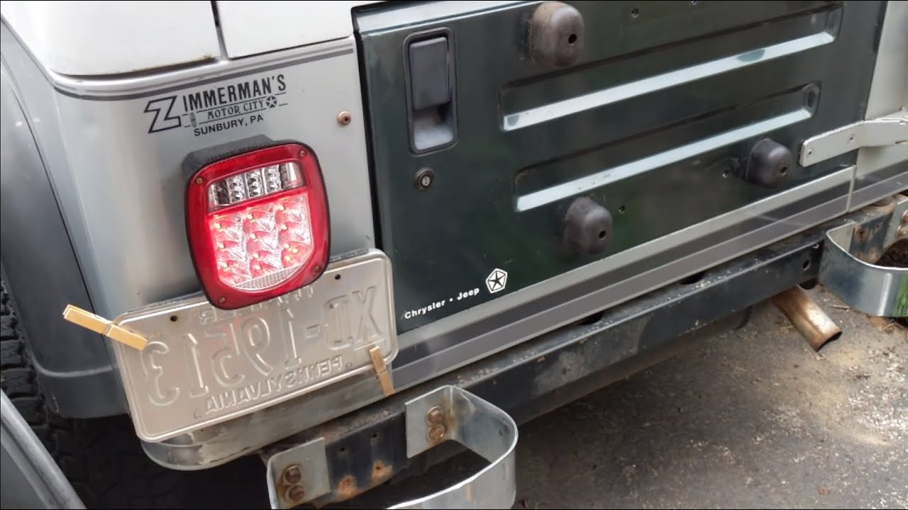 Wiring ANZO 861082 LED Tail Lights Jeep YJ