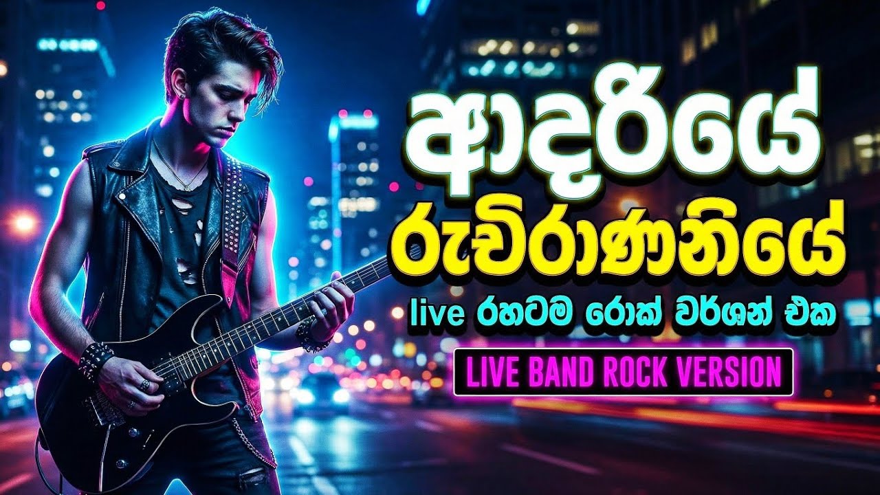ආදරියේ රුචිරාණනියේ live rock 2026 🎶💥 live version rock style/adariye ruchirananiye rock version cove