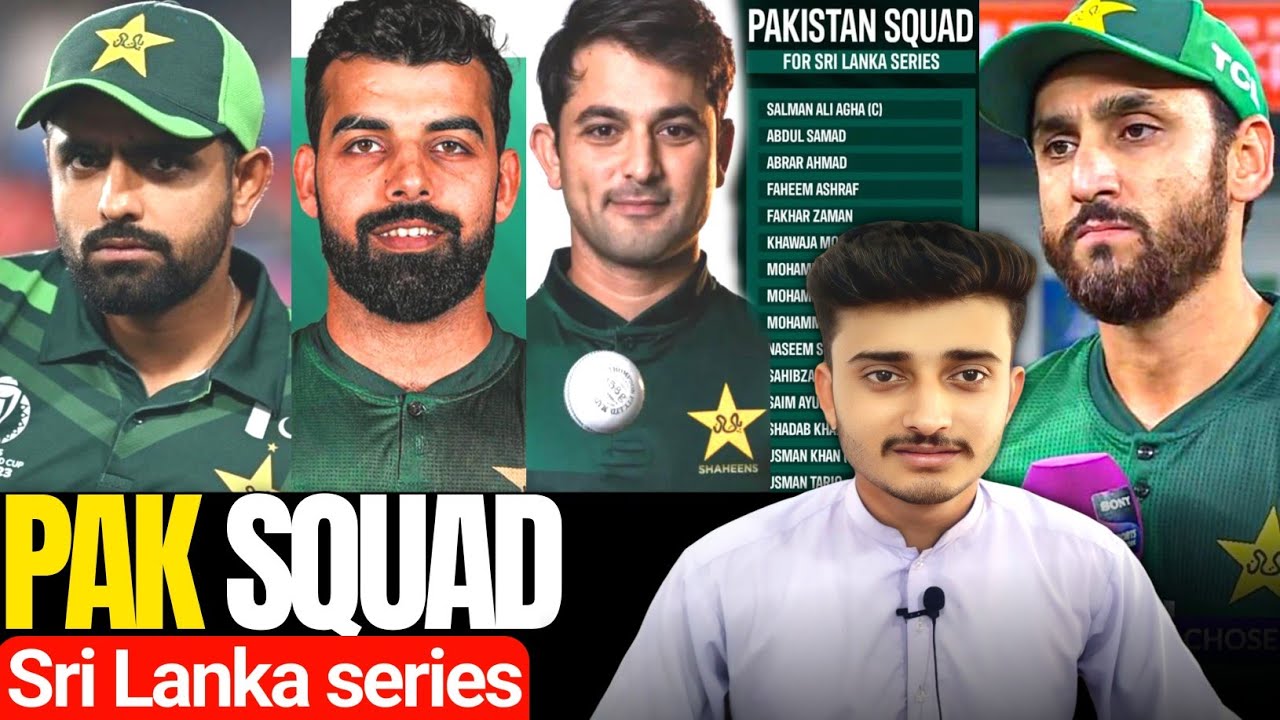 Pakistan Squad for Sri Lanka T20 Series Announced | No Babar Shaheen | Shadab Khan is Back |